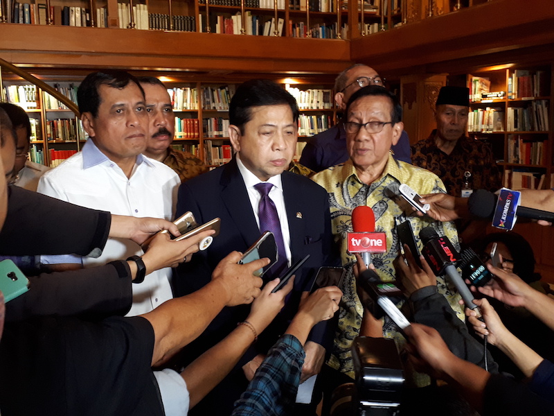 Didampingi Akbar Tandjung, Setya Novanto Temui BJ Habibie