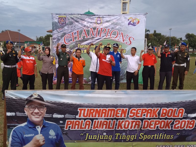 Pertandingan Final Sepakbola Piala Walikota Depok Bikin Mohammad Idris Khawatir Ricuh