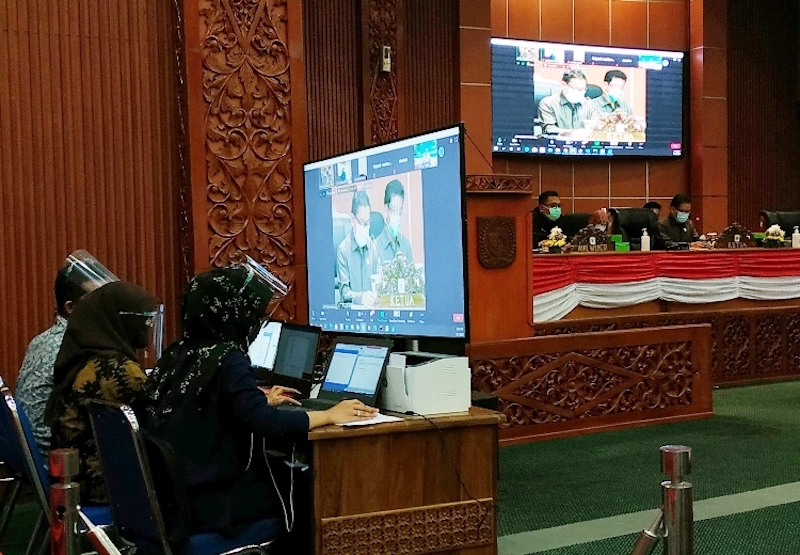 Secara Virtual, 36 Anggota DPRD Depok Ikuti Rapat Paripurna