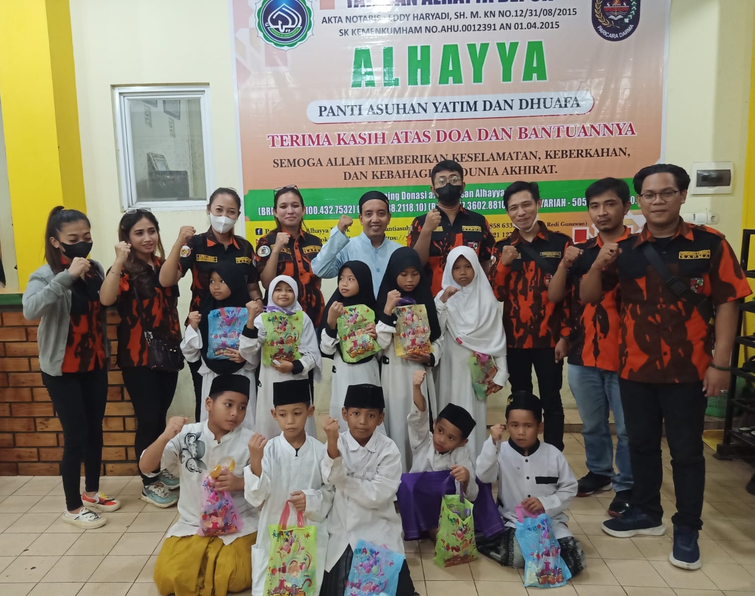 Sambangi Panti Asuhan Al Hayya, SAPMA PP Kota Depok Berikan Kebahagiaan Di Bulan Suci Ramadan 1443 Hijriah