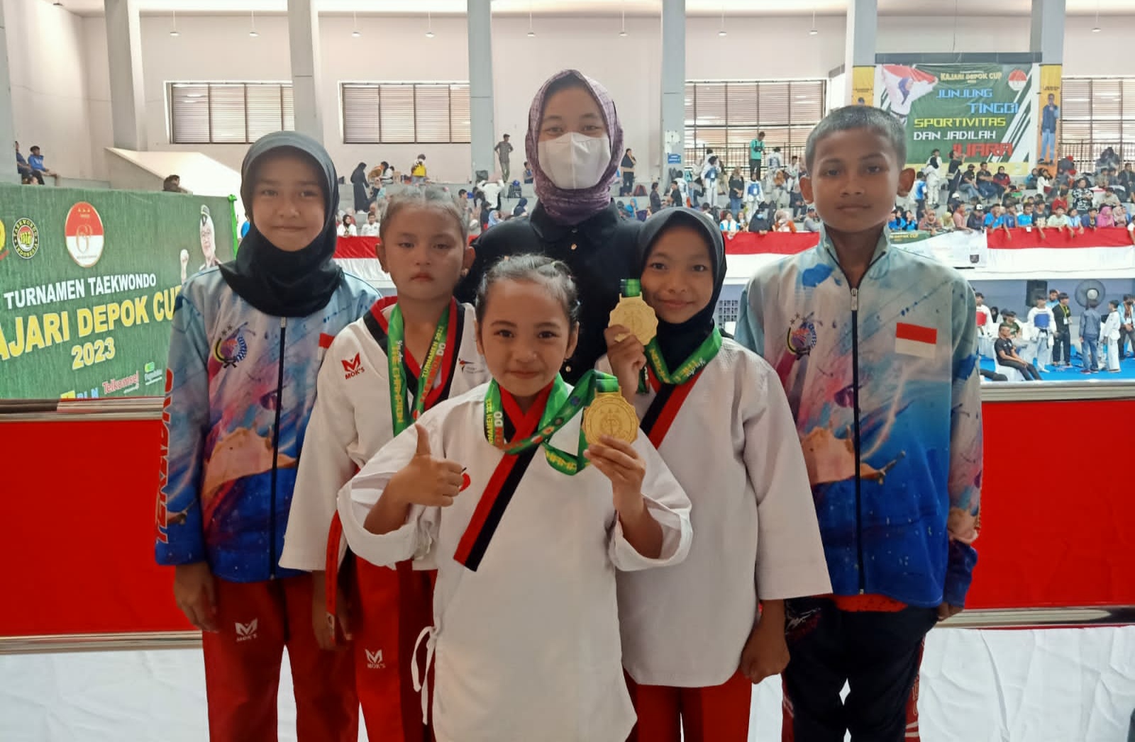 Kembali Rebut Medali Emas, R.A Adheeva Afsheen Alchori Bersinar di Turnamen Taekwondo Kajari Depok Cup