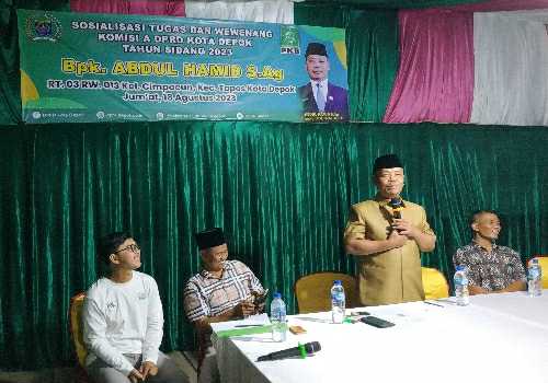 Datang ke Cimpaeun, Abdul Hamid Paparkan Tupoksi Komisi A