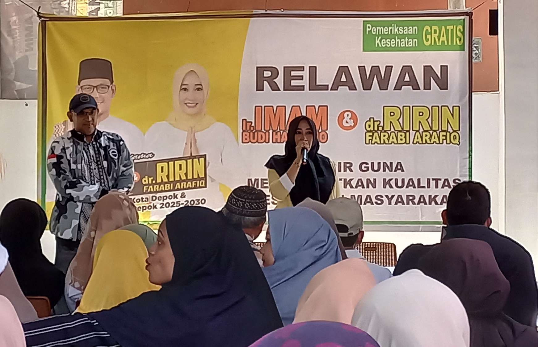 Gelar Pemeriksaan Kesehatan Gratis, Ririn Farabi: Program UHC Dilanjutkan